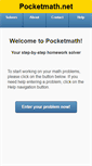 Mobile Screenshot of pocketmath.net