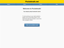 Tablet Screenshot of pocketmath.net